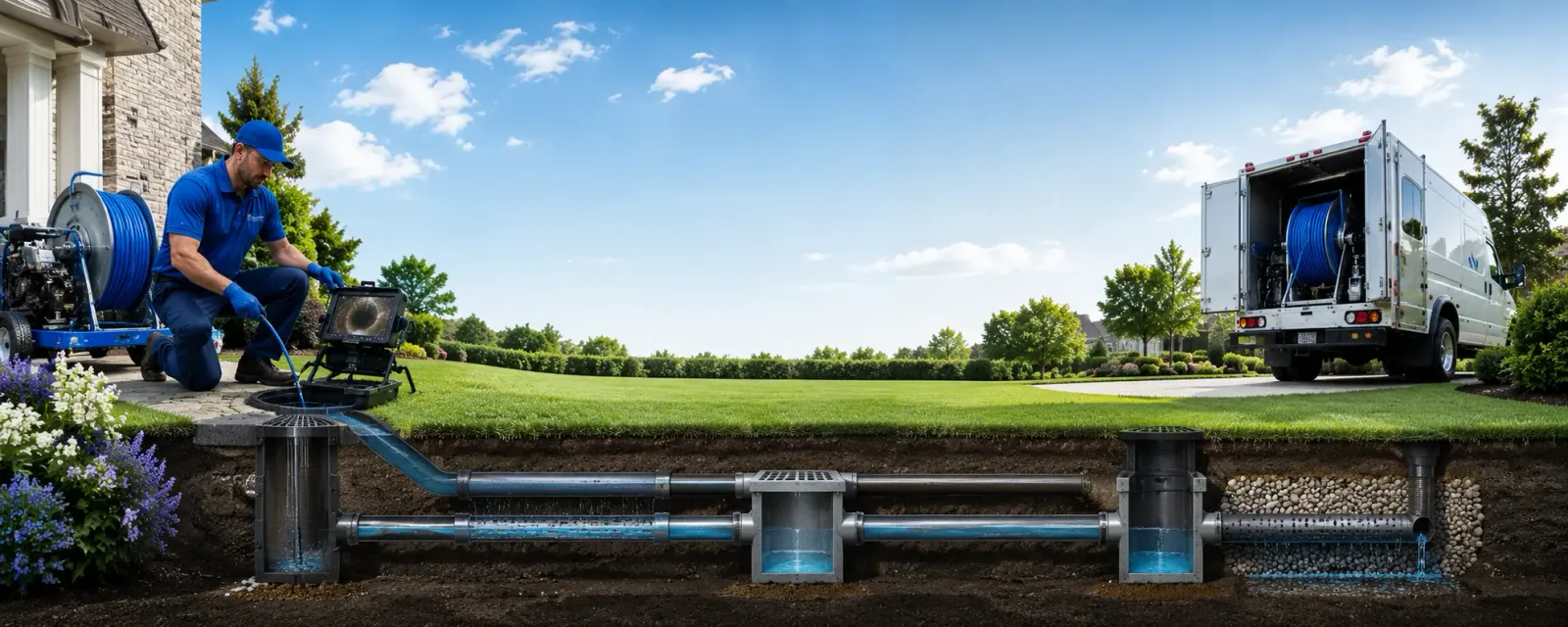 Outdoor drain cleaning information for Lakeside, CT